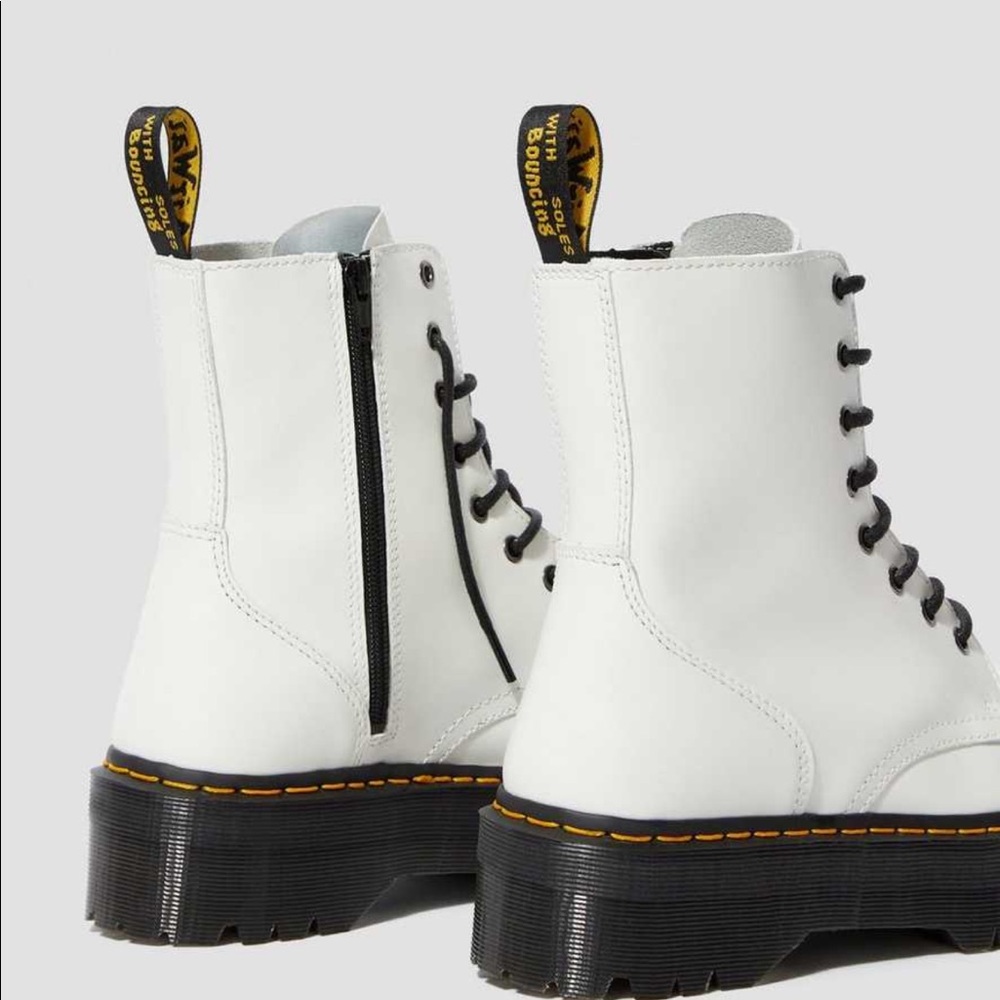 White Platform Doc Martens